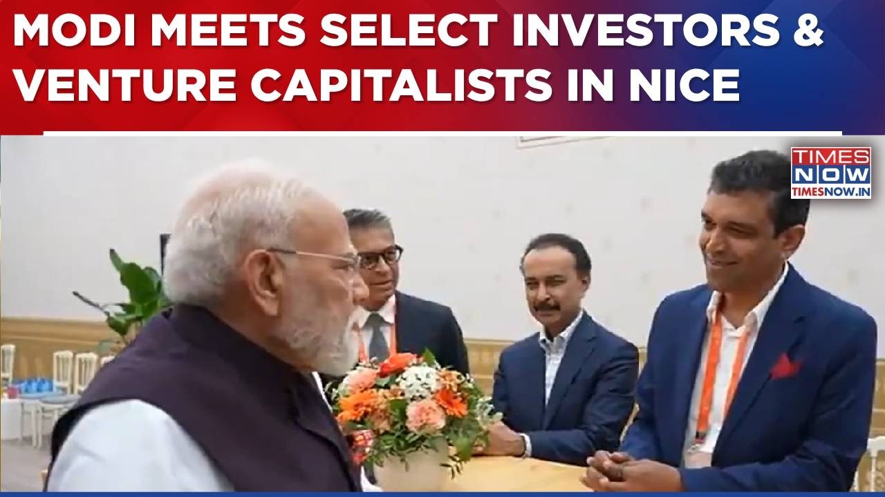 PM Modi At 'Bharat Innovates': Modi Meets Select Investors & Venture Capitalists In France's Nice