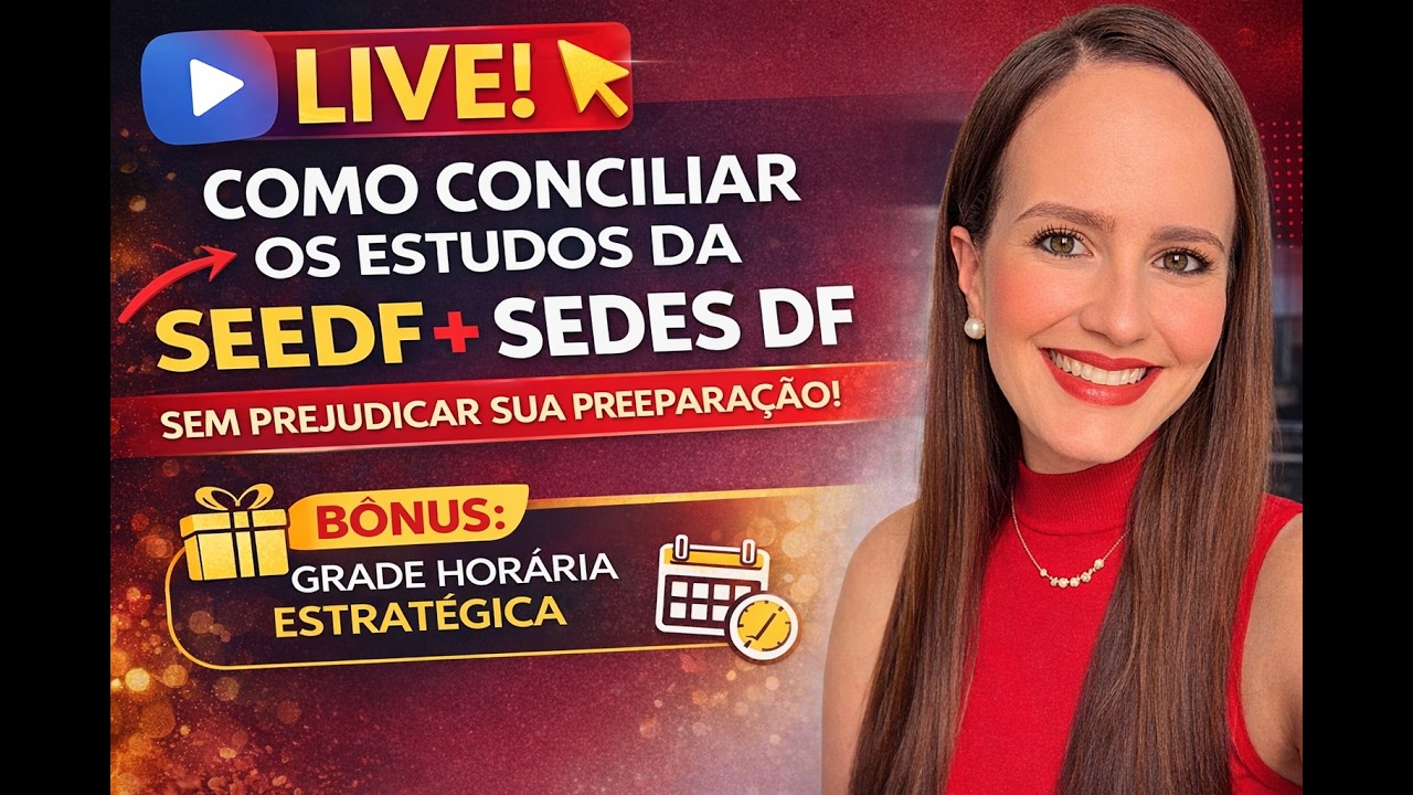 COMO ESTUDAR SEEDF + SEDES-DF 2026 | PRÉ-EDITAL