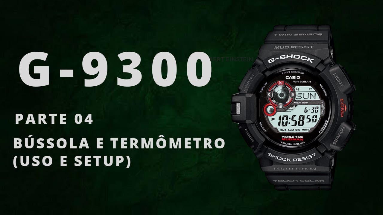 CASIO G-SHOCK MUDMAN G-9300 (PARTE 04) USO DE SENSORES, CALIBRAGEM E COMPENSAÇÃO