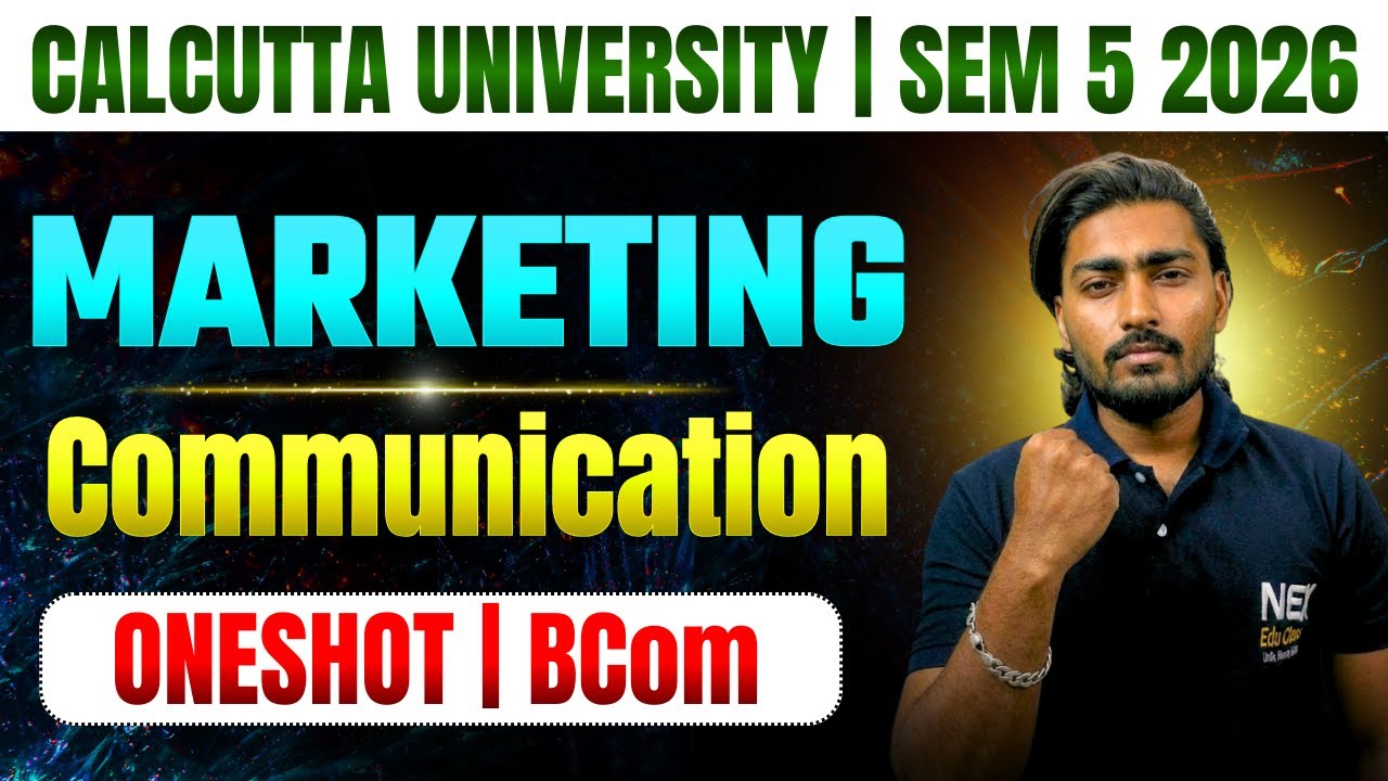 Marketing Communication | One Shot | BCom | Sem 5 | Calcutta University