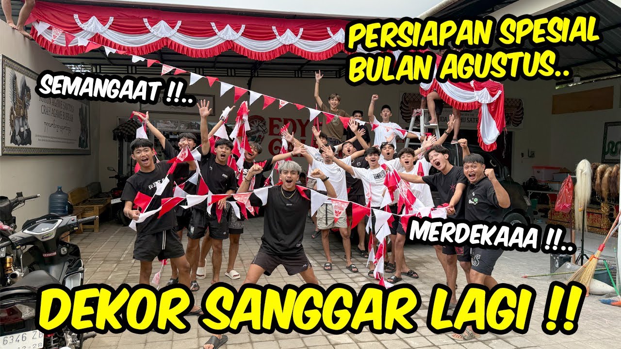 DEKOR SANGGAR SPESIAL BULAN AGUSTUS !! Bakalan keliatan keren banget nih
