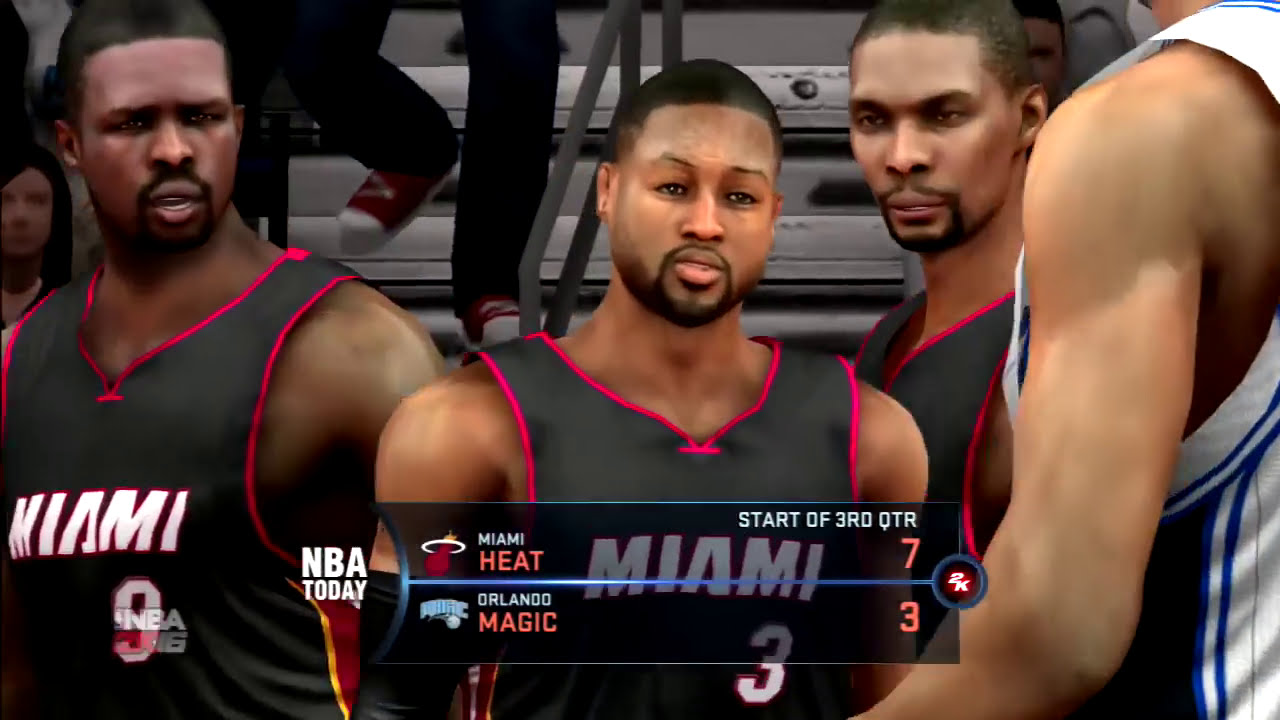 NBA 2K16 Miami Heat Vs Orlando Magic Gameplay PS3 HD