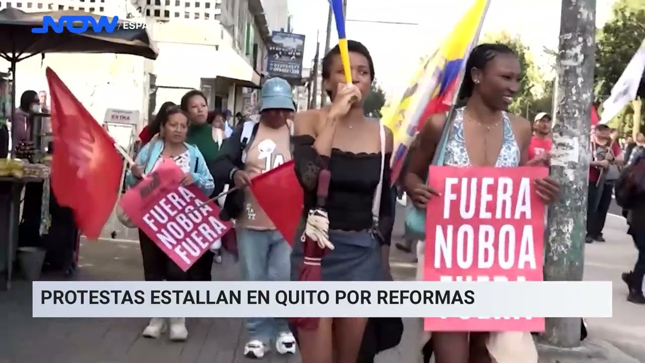 Protestas estallan en Quito por reformas