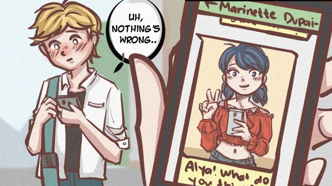 MARINETTE ACCIDENTALLY SENDS PIC! (Miraculous Ladybug Comic Dub Animations)