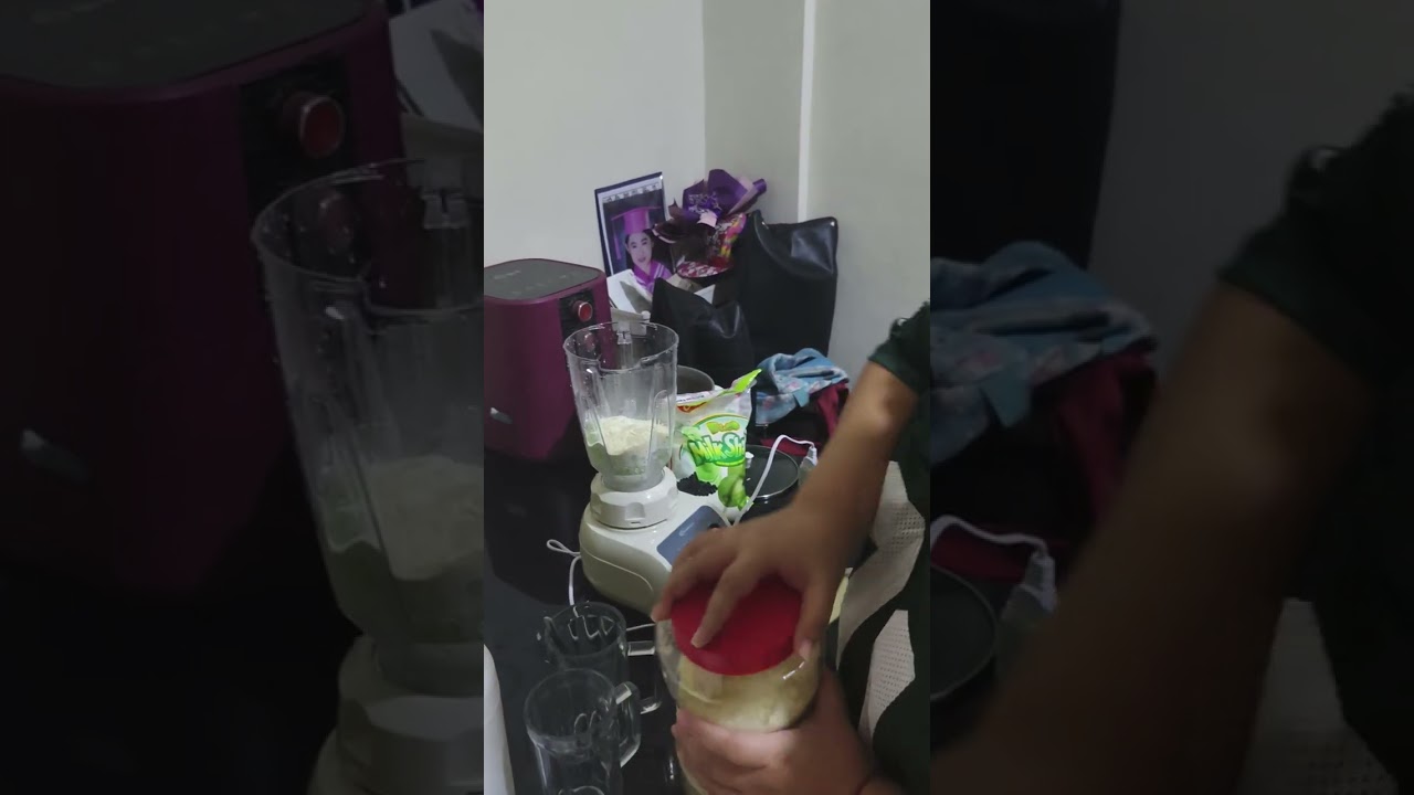 August 21 2025 Making simple Buko pandan Smoothie 