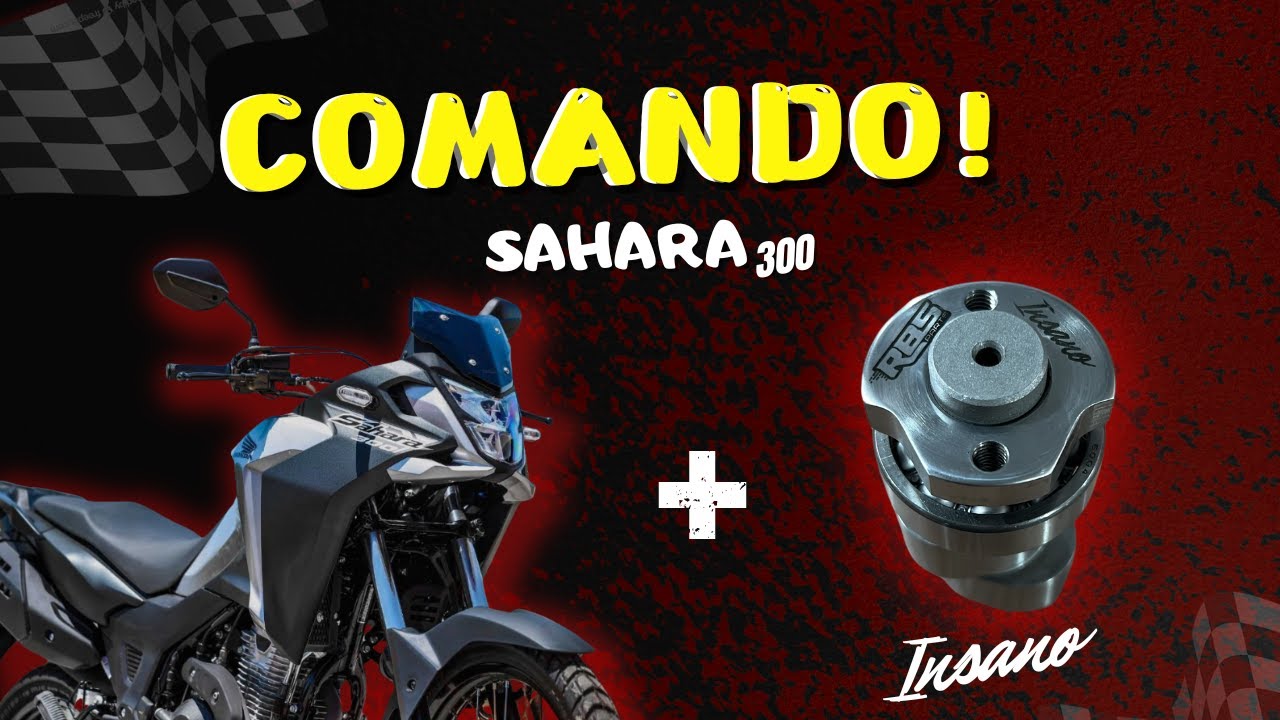 Teste comando competição nova Honda Sahara 300 2024