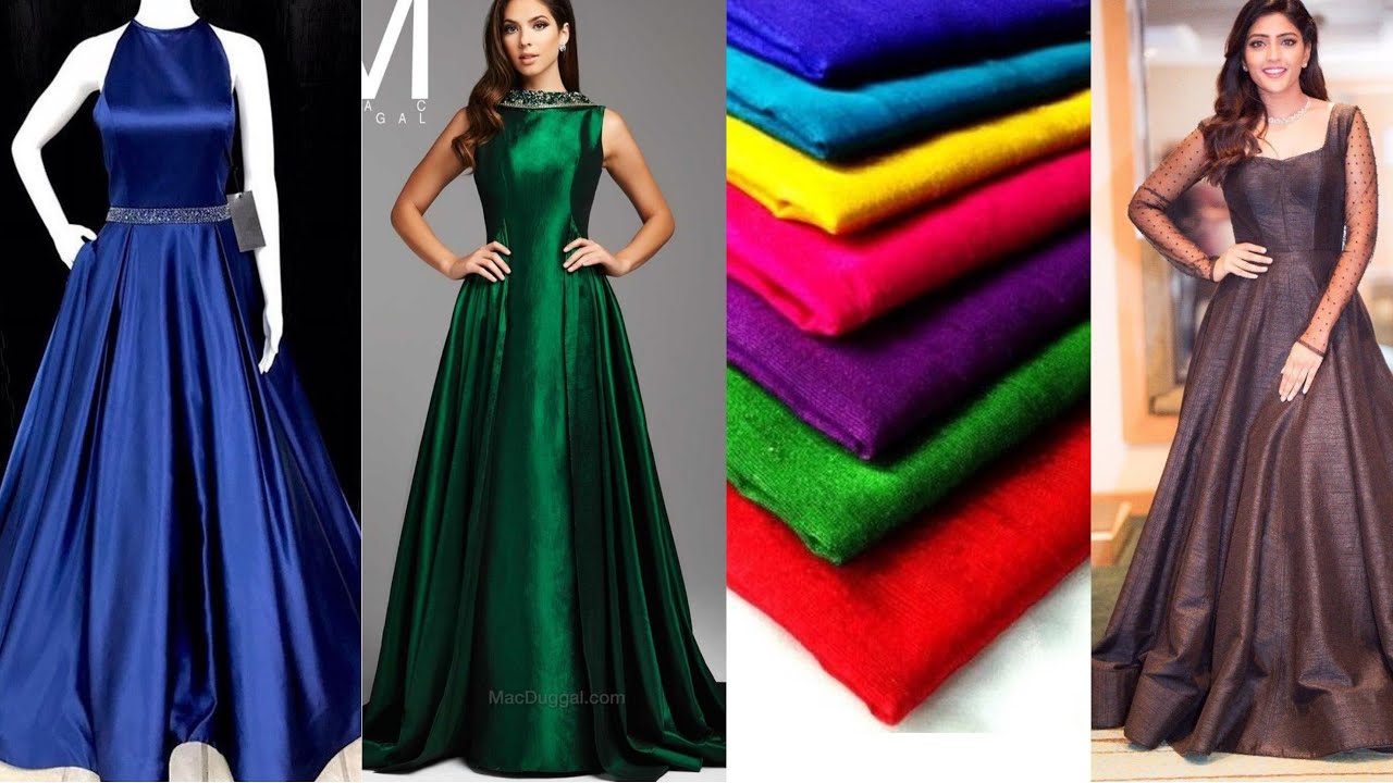 Plain partywear gown designs - Easy gown making ideas from plain fabric to try this festive season