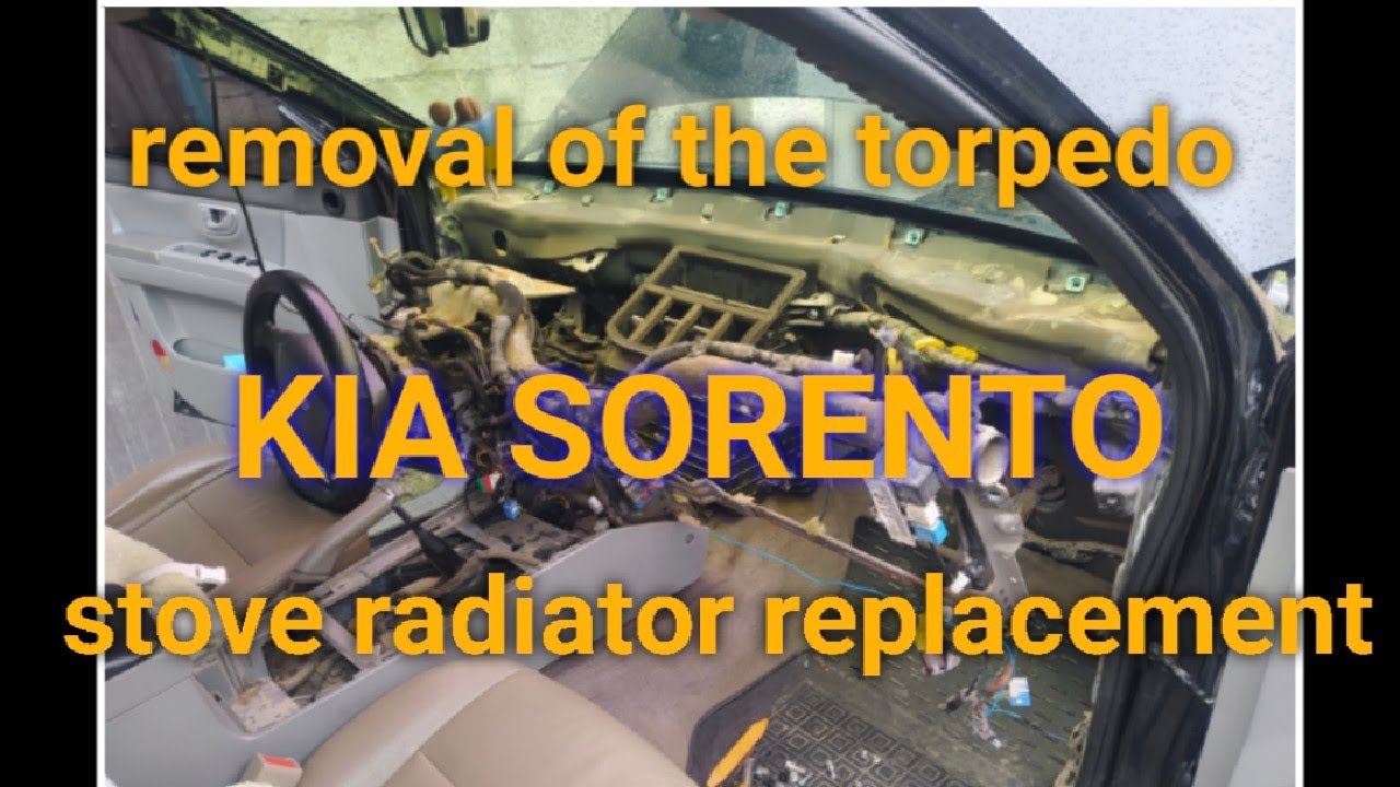KIA SORENTO як зняти панель, торпедо. Заміна радіатора пічки