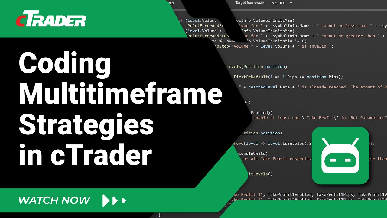 Coding Multitimeframe Strategies in cTrader