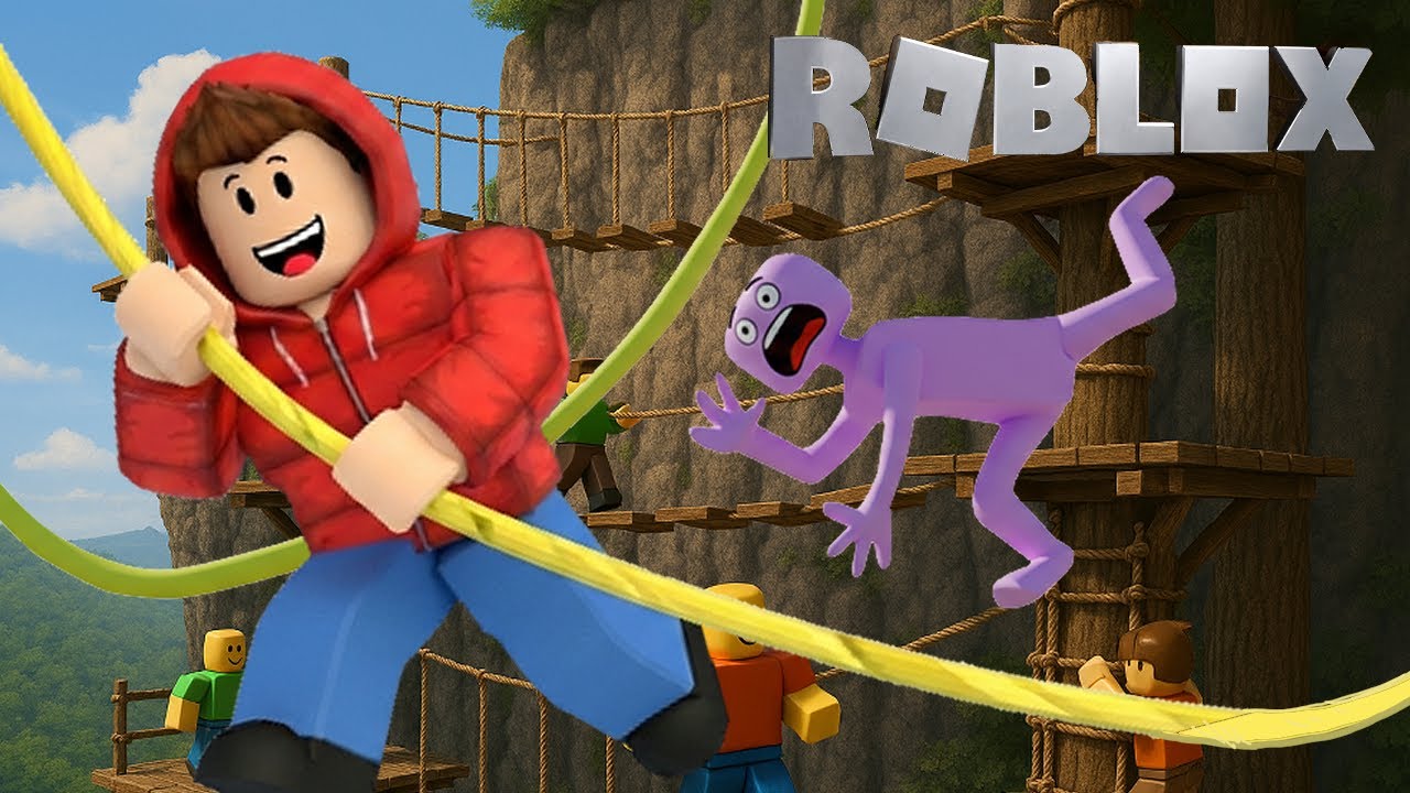 【ロブロックス】ターザン・アスレチックで頂上を目指せ！スウィングタワー！[Roblox] Aim for the top in Tarzan Athletics! Swing Tower!