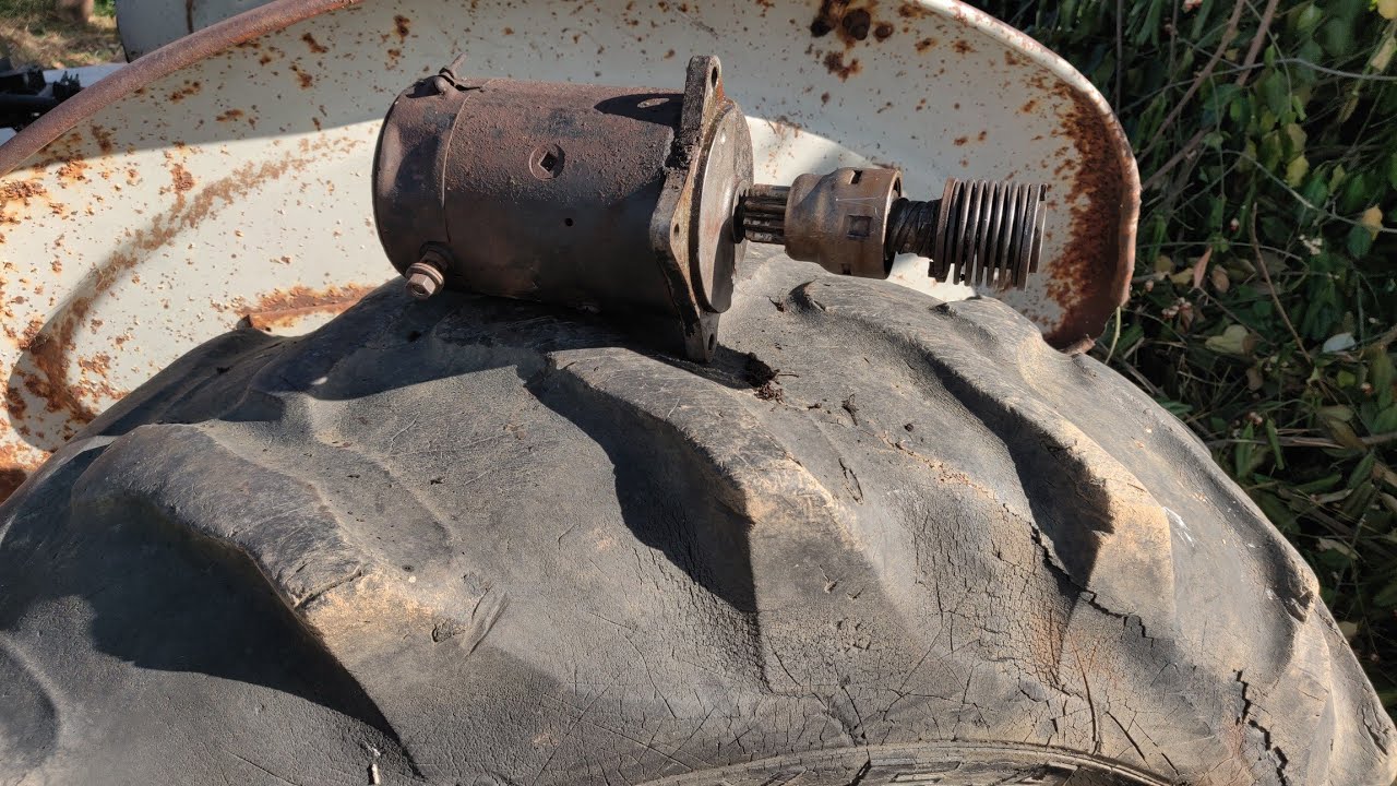 ford 801 tractor starter removal