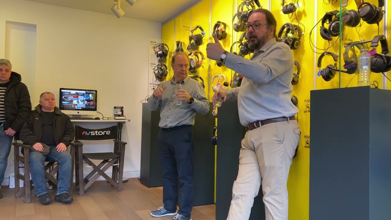Rob Watts și Colin Pratt la AVStore vorbind despre Chord Electronics
