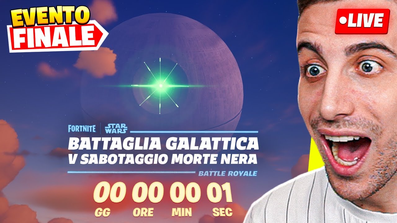 EVENTO FINALE Stagione di STAR WARS! Sabotaggio della Morte Nera! Fortnite ITA Live