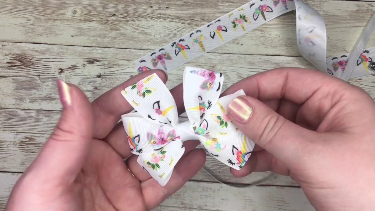 Ribbon Pinwheel Bow Tutorial - Free hand - DiY - Make your own hair bows - Easy bow making tutorial
