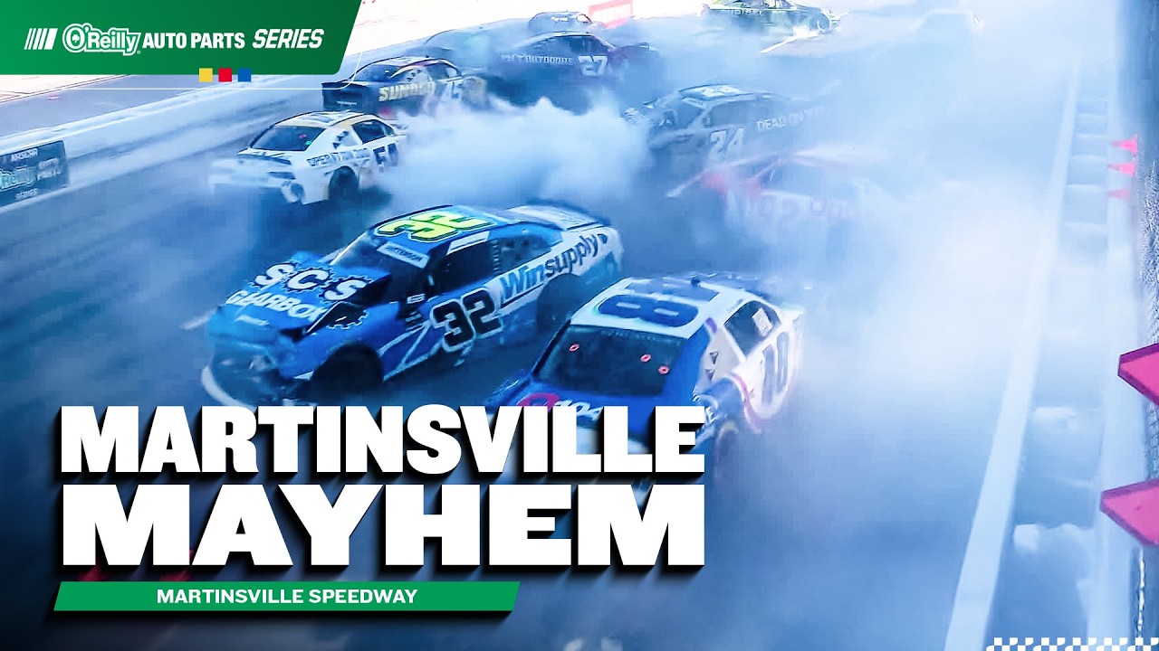 MASSIVE Martinsville Wreck Draws Red Flag | 2026 NASCAR O'Reilly Auto Parts Series