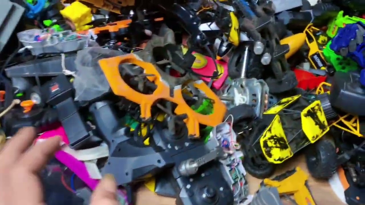 Pile of used Drones that can be reused