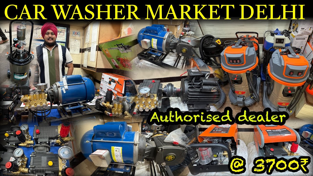 Cheapest Car Washer Market in Delhi | High Pressure Car Washer, Shakti Car Washer Lion Plunger Pump 