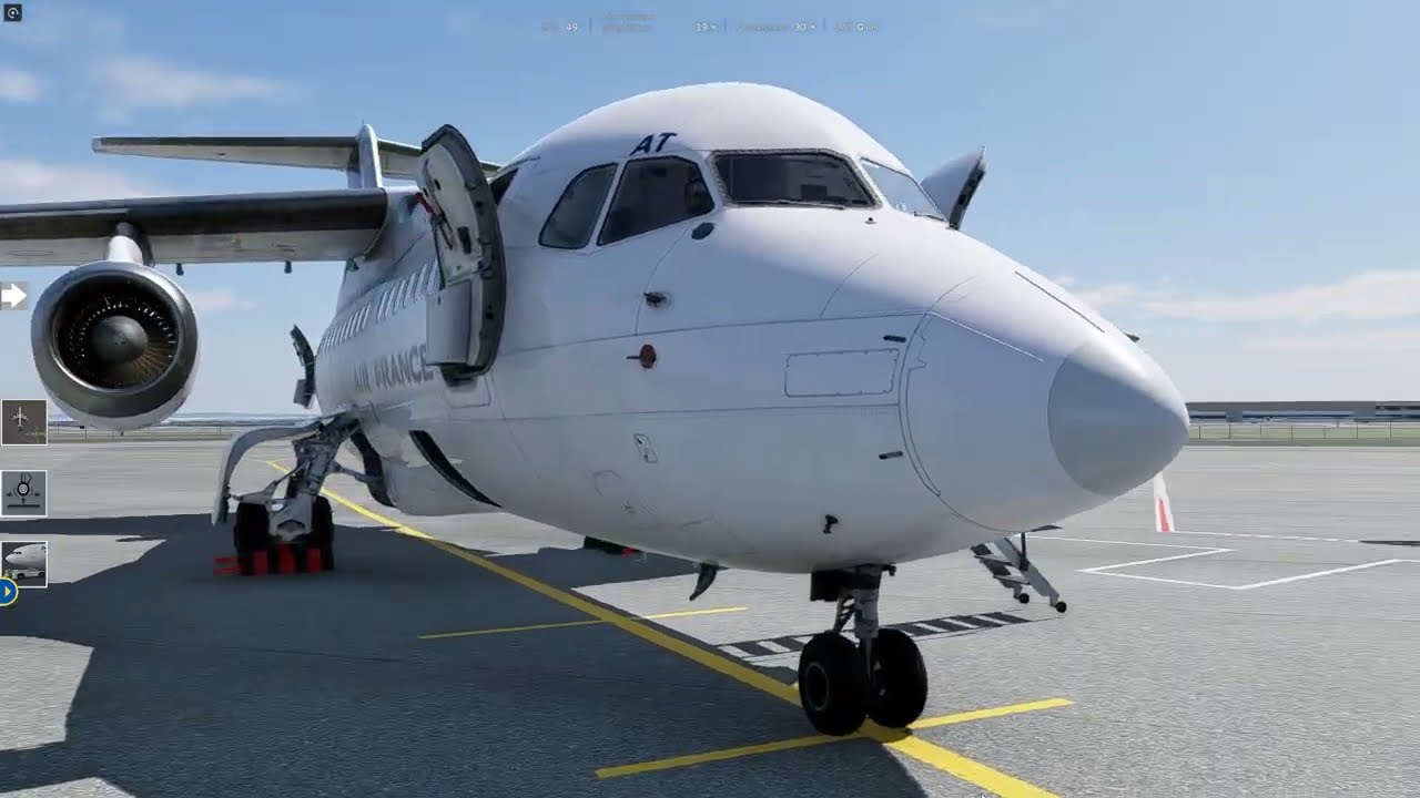 X Plane 12 beta 7 Test BAE 146 100 et Apple map pro