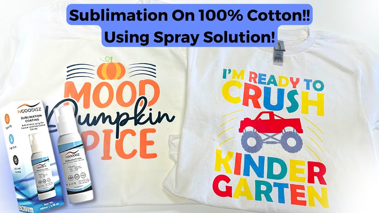 SUBLIMATION ON 100% COTTON: Using Spray Solution!