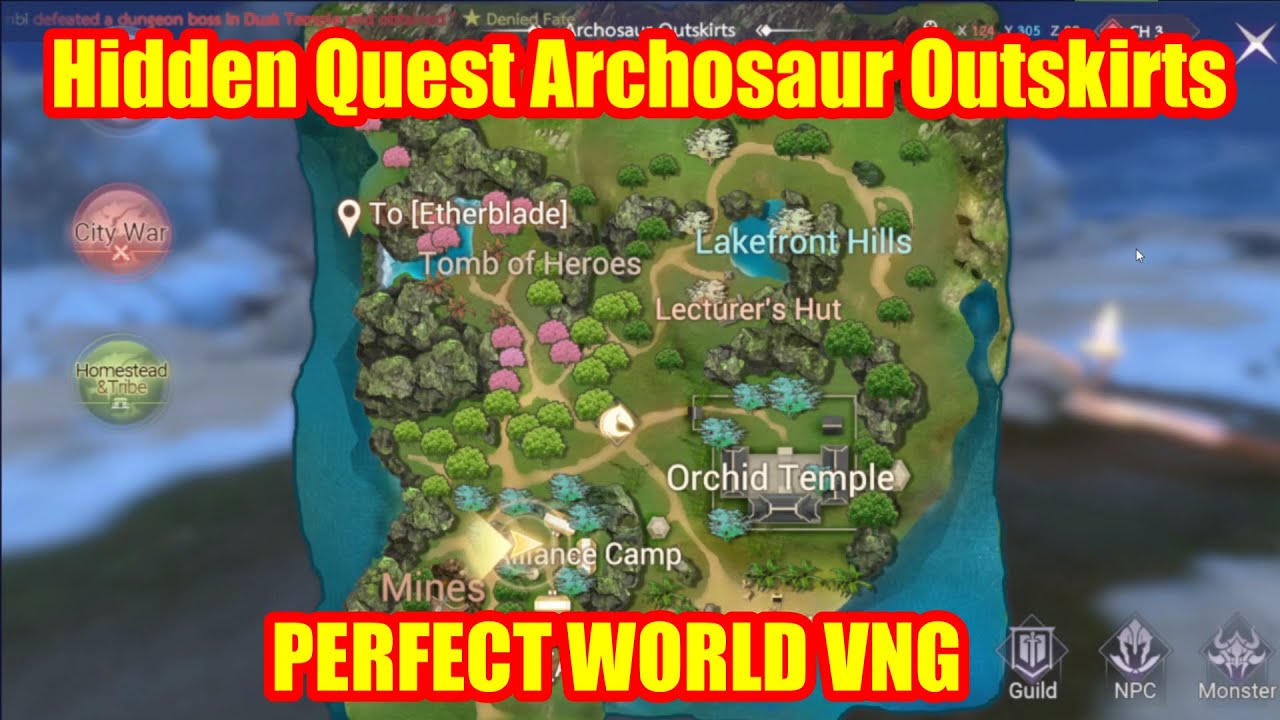 PERFECT WORLD VNG | Hidden Quest Archosaur Outskirts