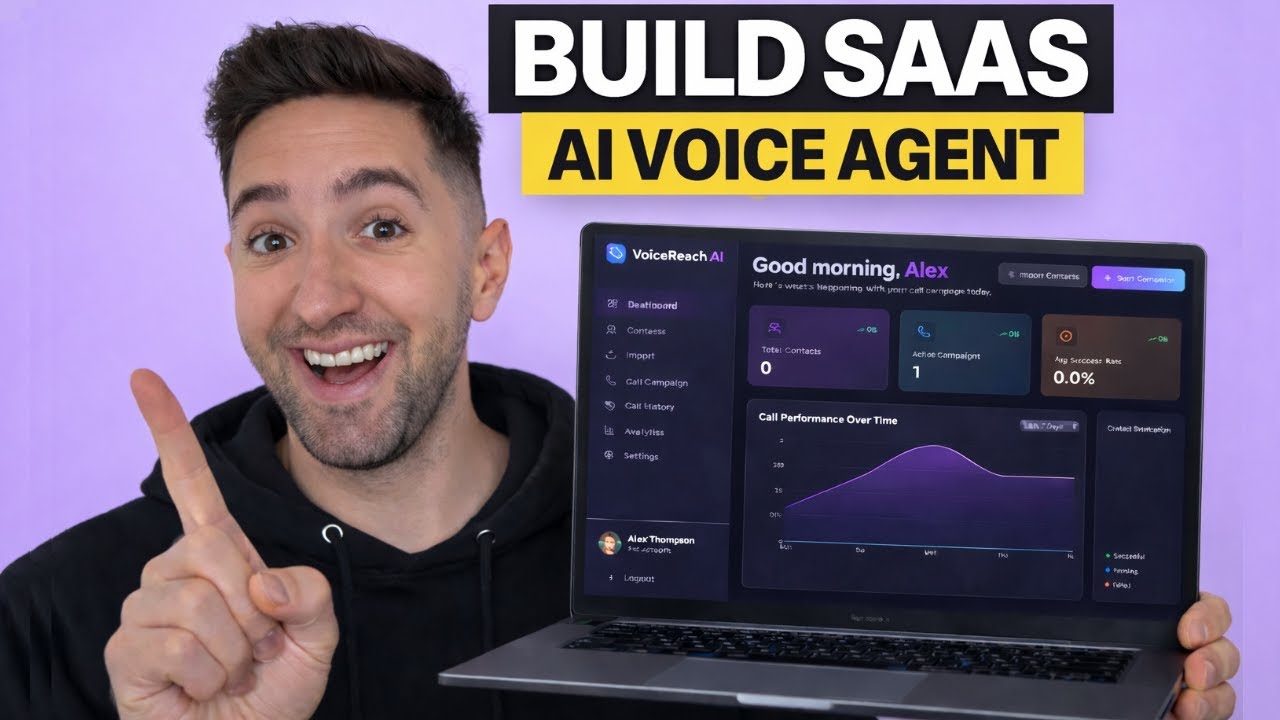 I Built an AI Voice Agent SaaS That Makes Calls for You (Vapi + n8n + Supabase)