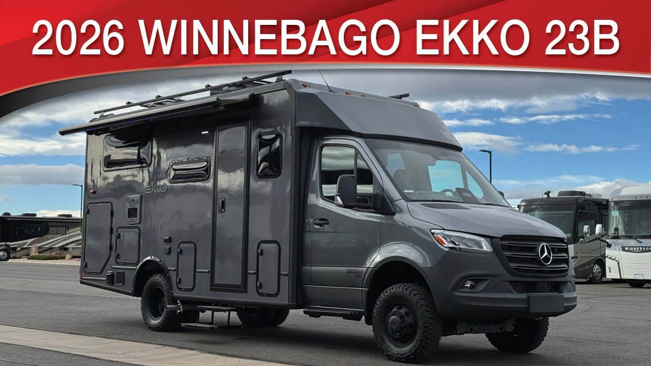 2026 Winnebago EKKO 23B Now With Generator And 630 Amp Hour Lithium Battery