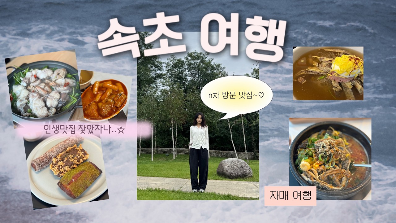 속초 여행 브이로그 🐡 인생 카페 만나고 n번째 방문 국밥 먹으러 가자! 아구수육 인생 떡볶이 현지인 맛집 치킨 평양냉면 논뷰 카페🌿