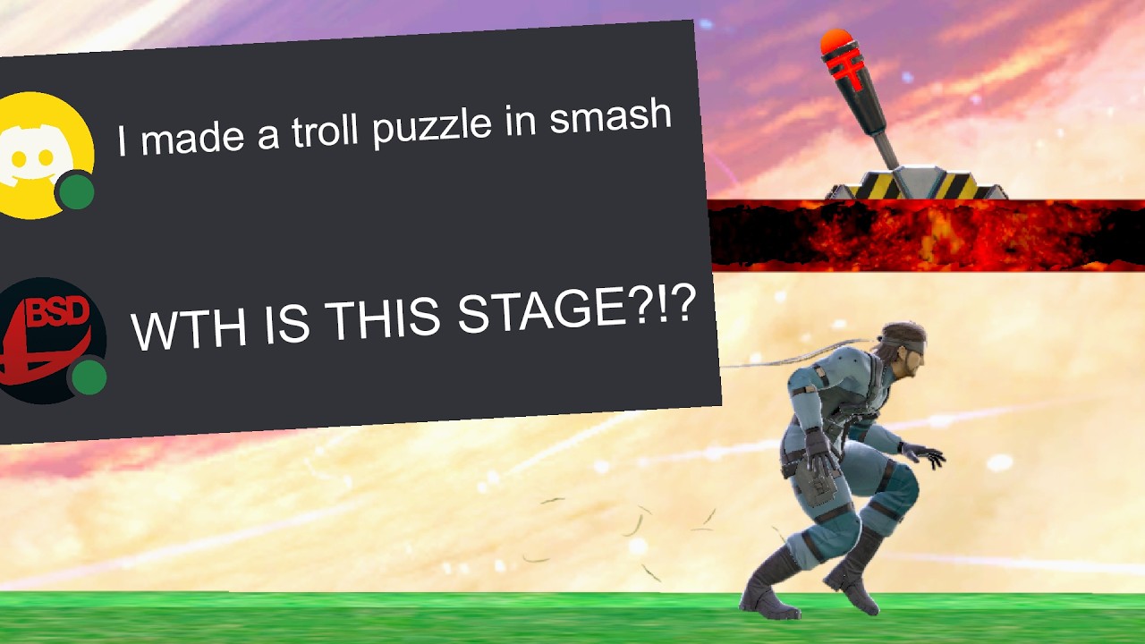 Someone built a MINDBLOWING TROLL STAGE in Smash Ultimate
