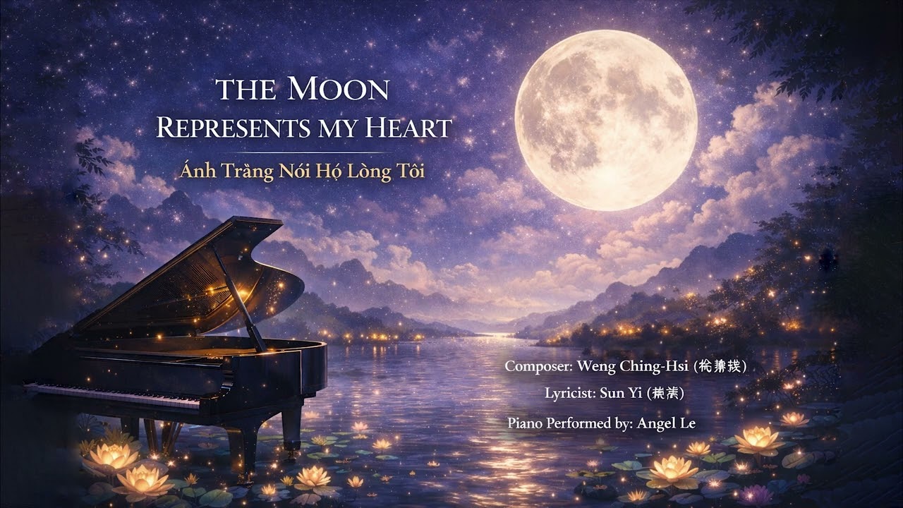 Ánh Trăng Nói Hộ Lòng Tôi - The Moon Represents My Heart_Piano Cover by Angel Tien