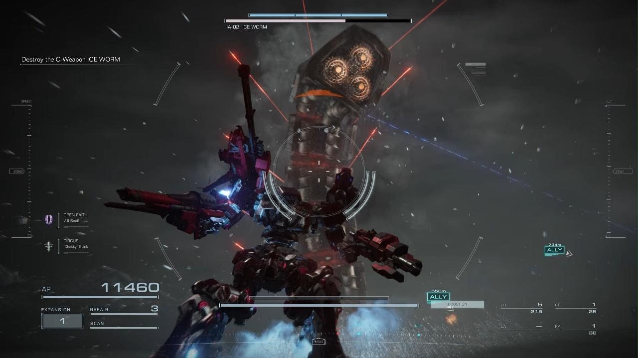 Ice Worm Boss Fight | ARMORED CORE VI FIRES OF RUBICON