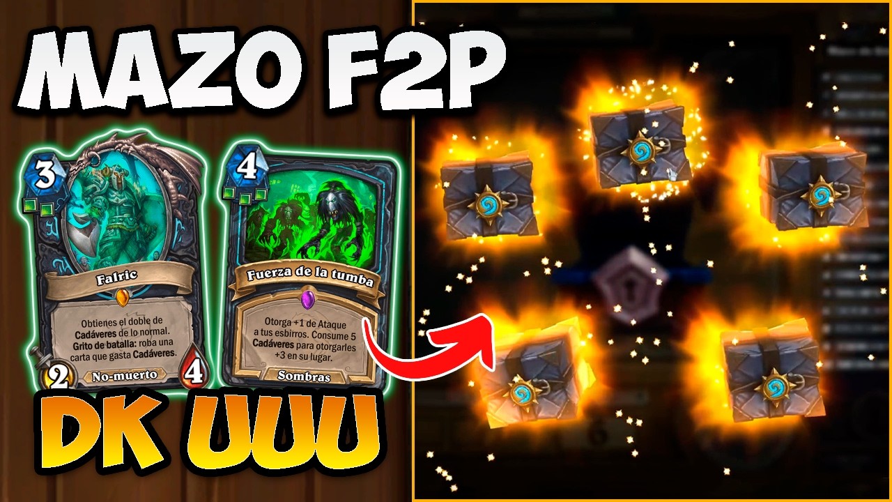 RECOMENDADO para JUGAR F2P y CONSEGUIR SOBRES !!│GRESCA DK PROFANO│CATACLISMO HEARTHSTONE