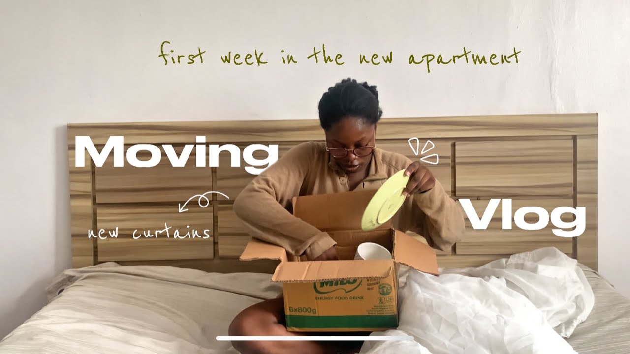 Moving vlog 2025: ✨First week in the new apartment| Nigerian apartment | new curtains | grwm