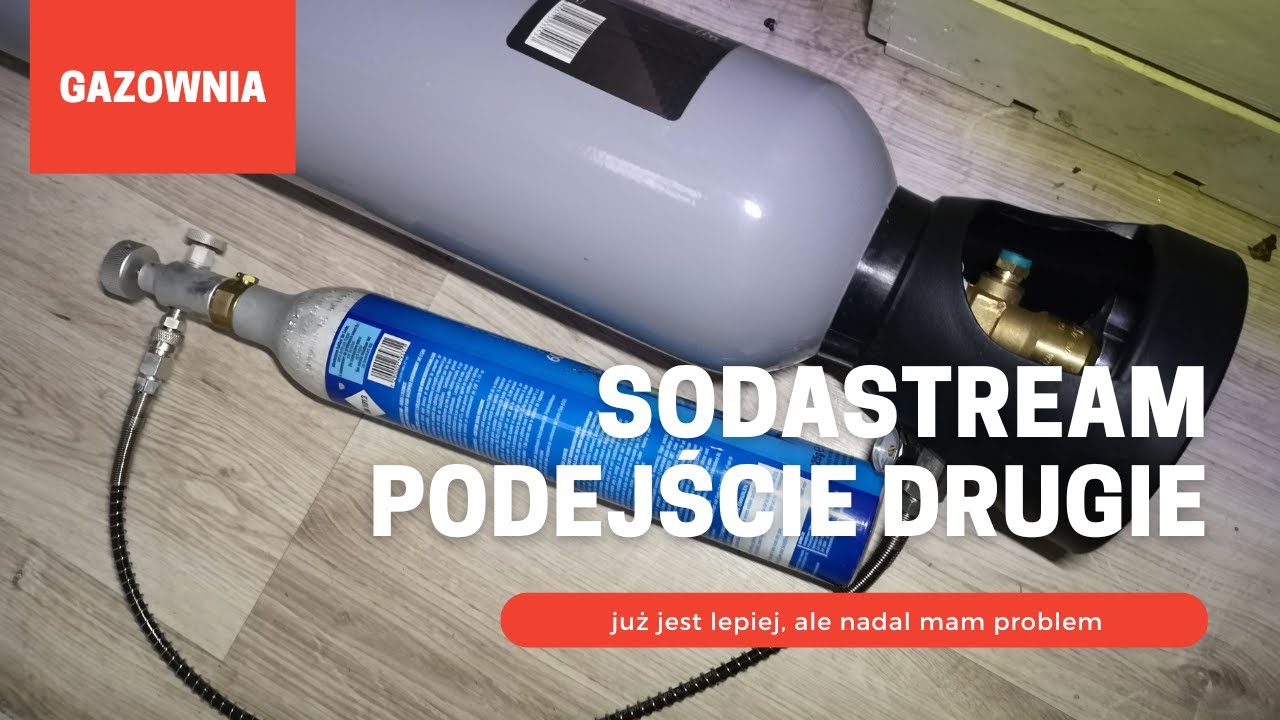 Napełnianie kartusza CO2 SodaStream, podejście drugie, prawie udane...