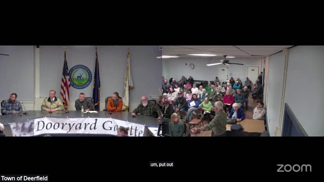 Town of Deerfield's Candidates Night 03/04/2026