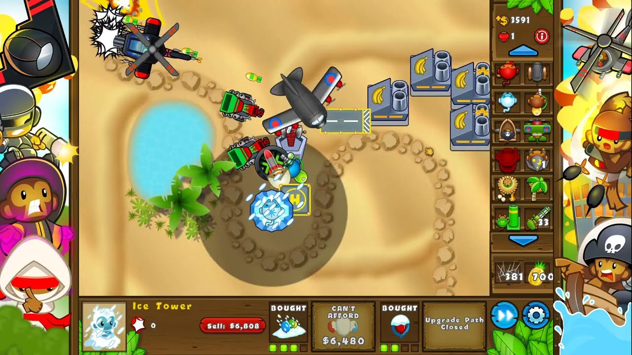 Новая промежуточная карта: Sandstorm - NALPS Impoppable - Bloons TD 5