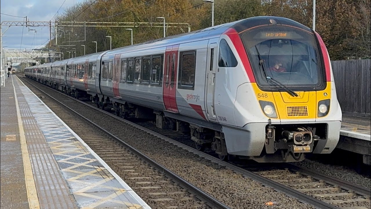 Trains at Cheshunt, WAML, 22/11/24
