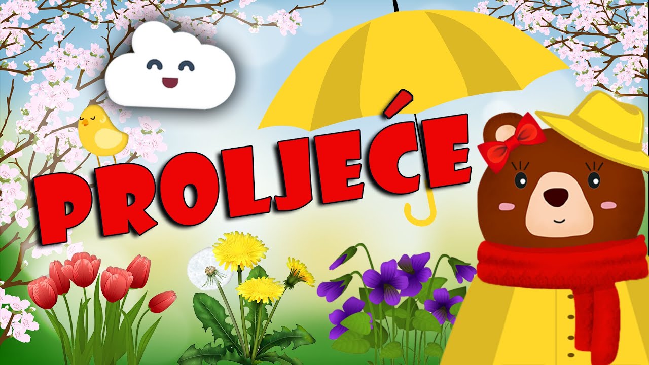 🌸 Učimo: Proljeće | 4 godišnja doba | Mama Medo nas uči 🐻