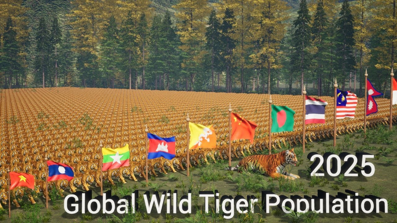 2025 Wild Tiger Population &ndash; Country Rankings.