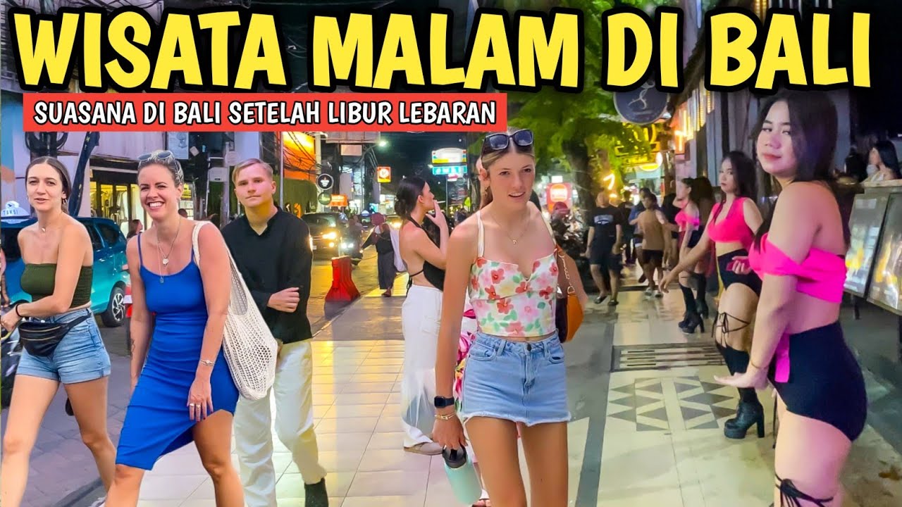PESONA GEMERLAP MALAM LEGIAN BALI: SUASANA LEGIAN BALI