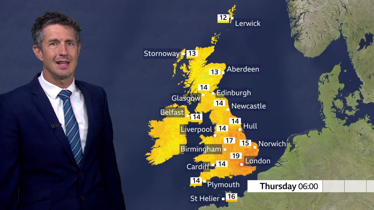 BBC Weather today in UK -  July 8th, 2026