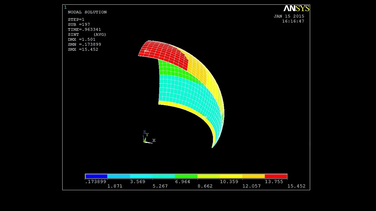 Inflation-deflation simulation of a thin rubber membrane