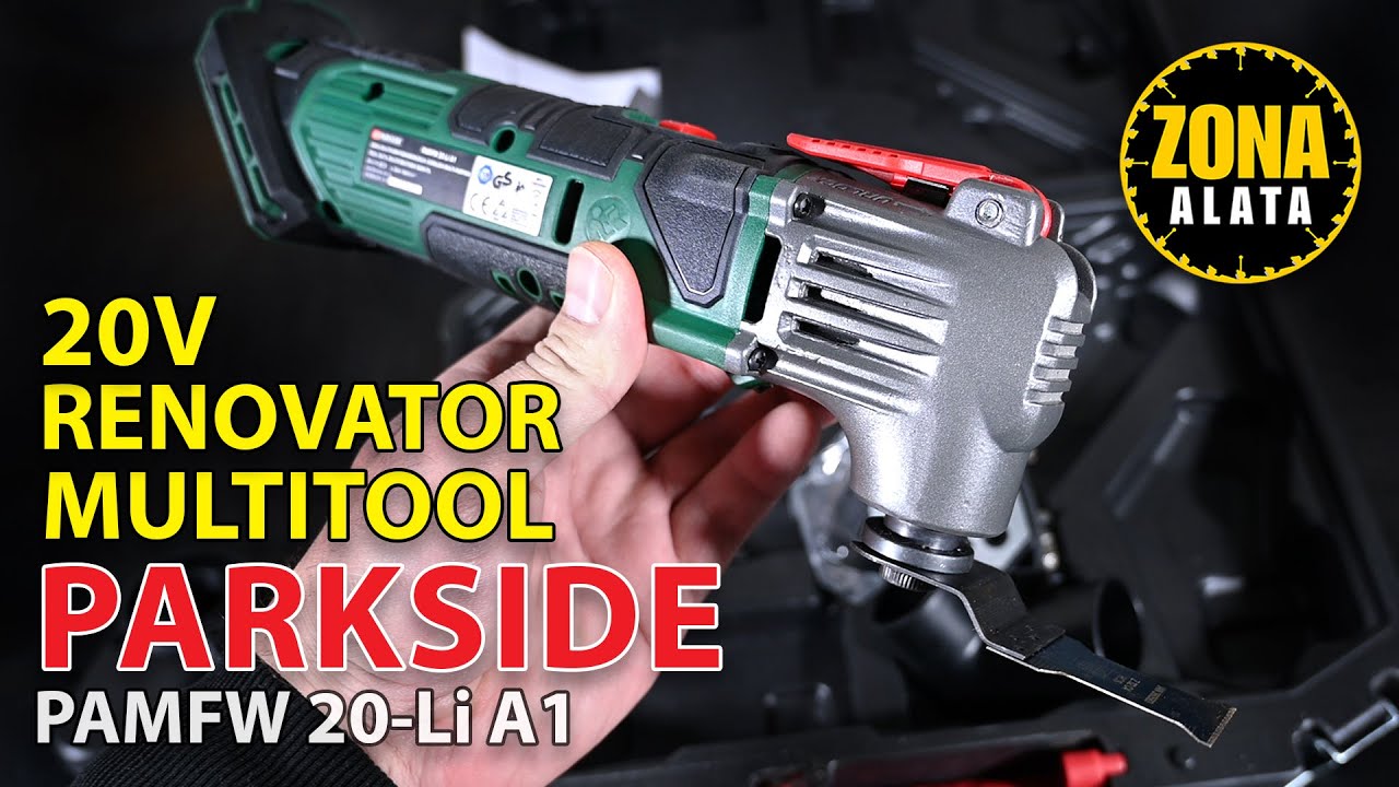 Parkside Multialat Renovator PAMFW 20 Li A1 - Multitool - Multi alat iz Lidla - Recenzija - TEST 4k