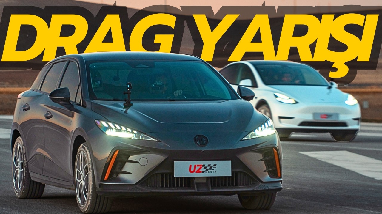 DRAG YARIŞI: MG4 Luxury vs Tesla Model Y SR