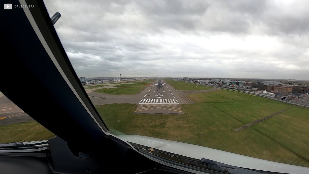 Airbus A320 NEO | Landing London Heathrow RWY27R (EGLL/LHR) GoPro HD Pilots' View