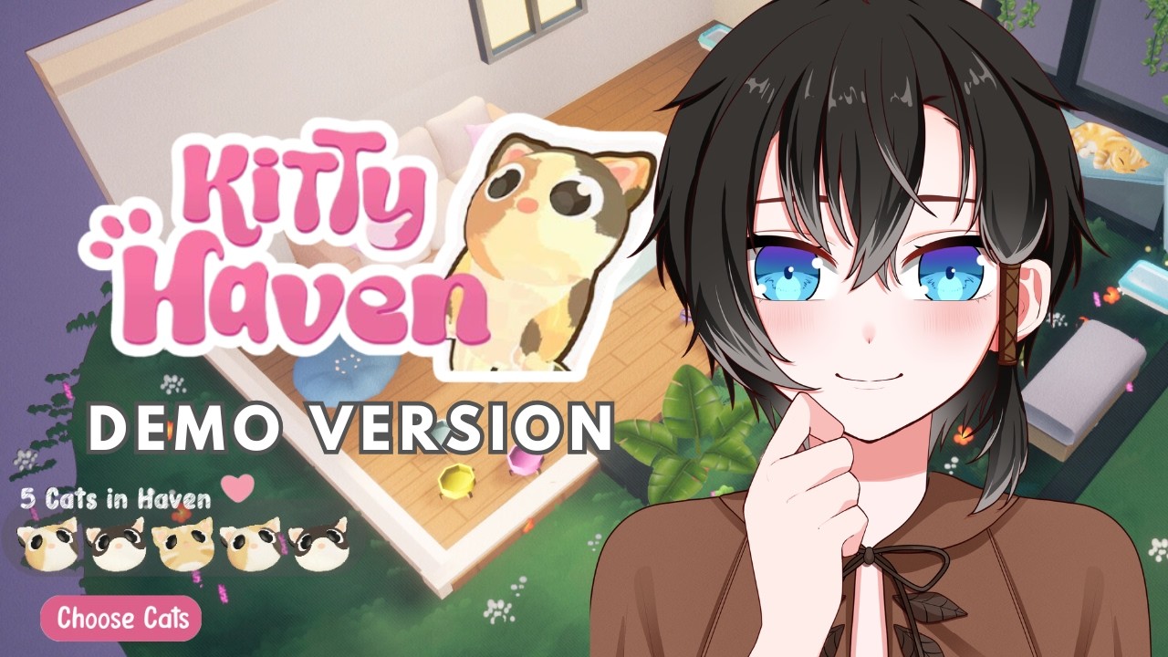 KITTY HAVEN (Demo) - Gameplay🐾 Game Cozy Buat Catlovers! ✨