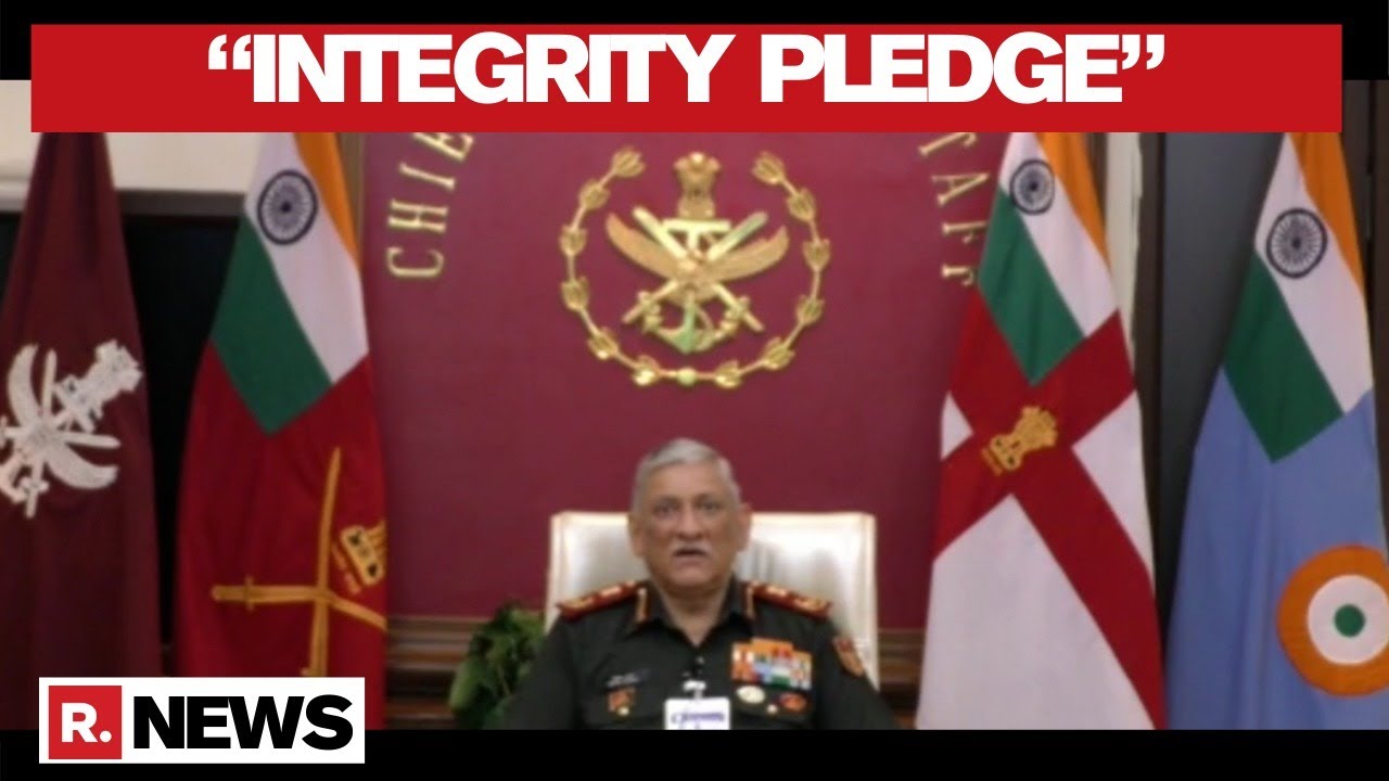 CDS Bipin Rawat, COAS MM Naravane Kickstart Vigilant India Conference With “Integrity Pledge”