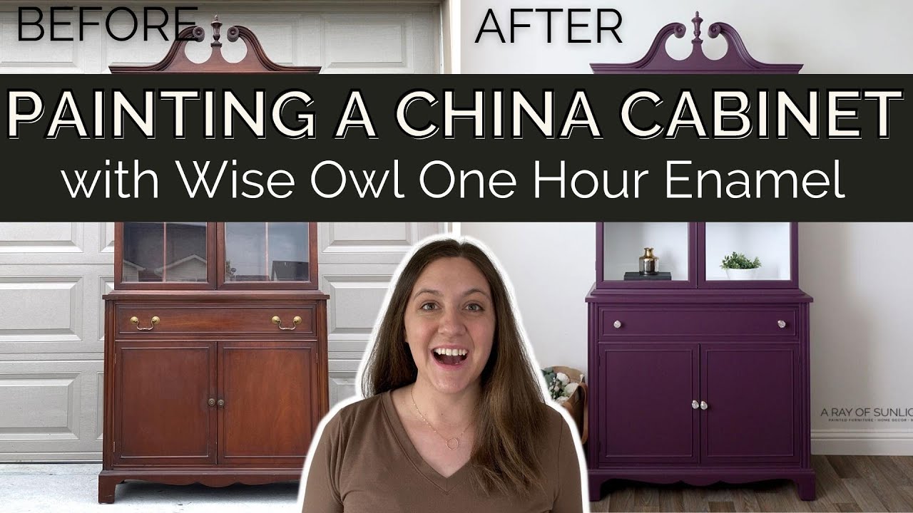Painting a China Cabinet | Wise Owl One Hour Enamel