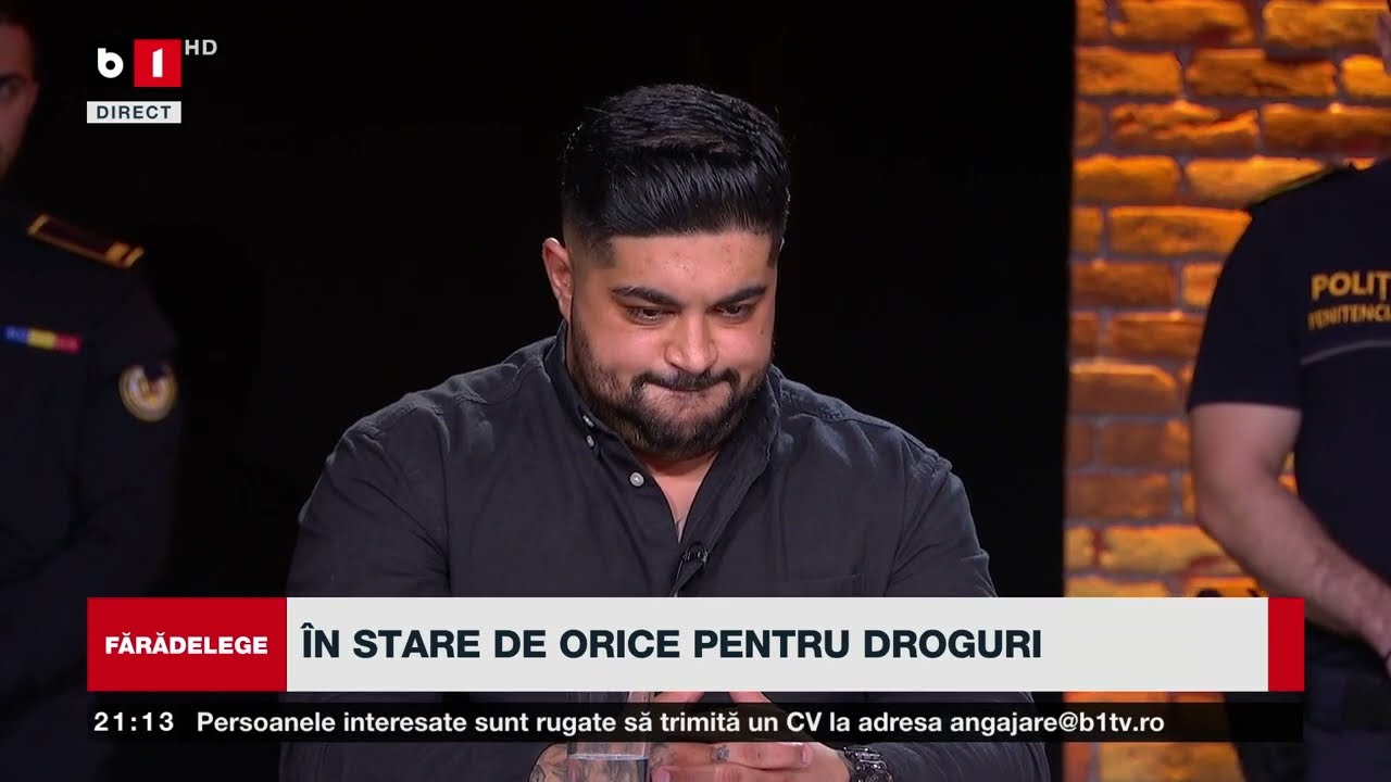 FĂRĂDELEGE CU ADRIANA STOICESCU.DIN PUȘCĂRIE, ÎN STUDIOUL B1TV. CAPTIV AL COCAINEI,LA 16 ANI.P1