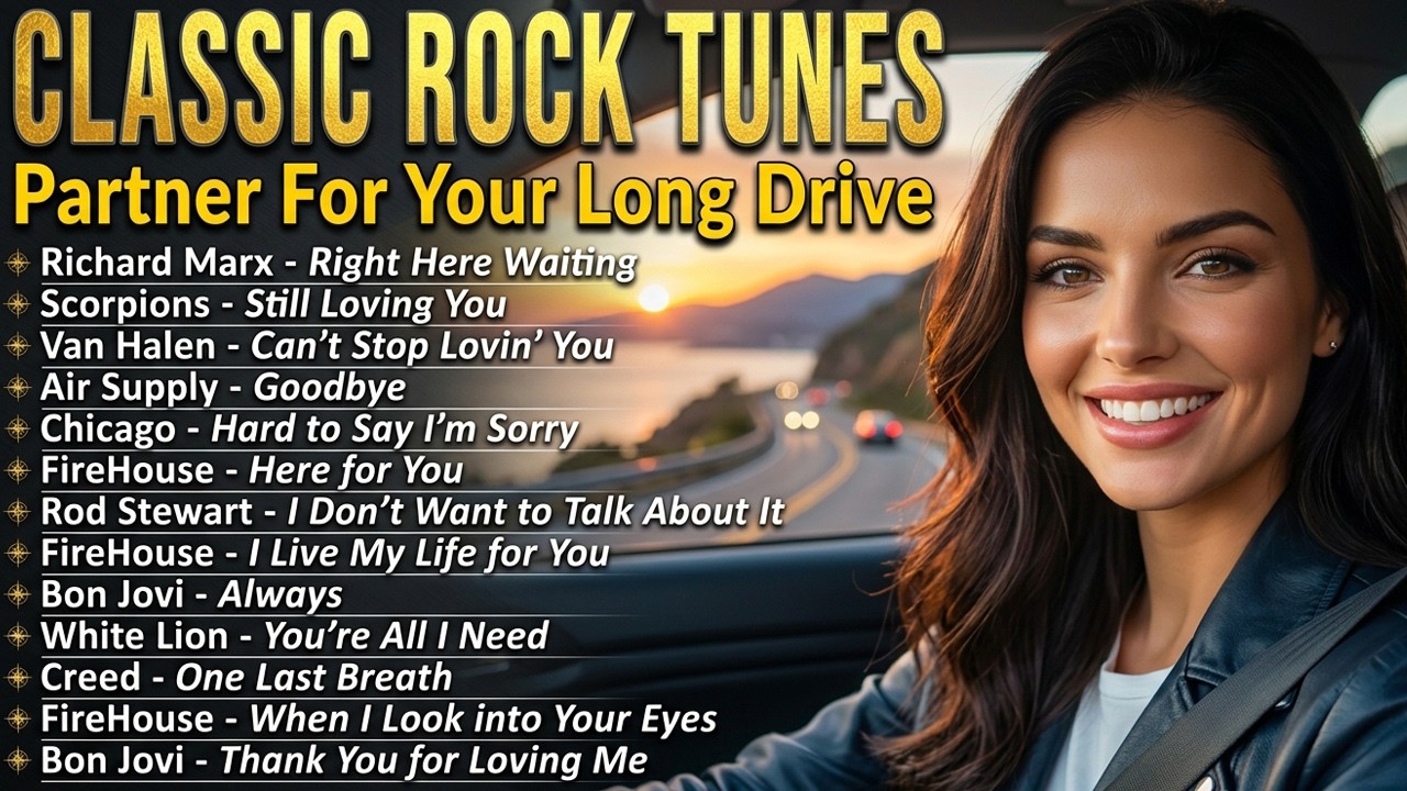 Hits Playlist Rock Ballads 2026 — Partner For Your Long Drive — Richard Marx, Scorpions & More