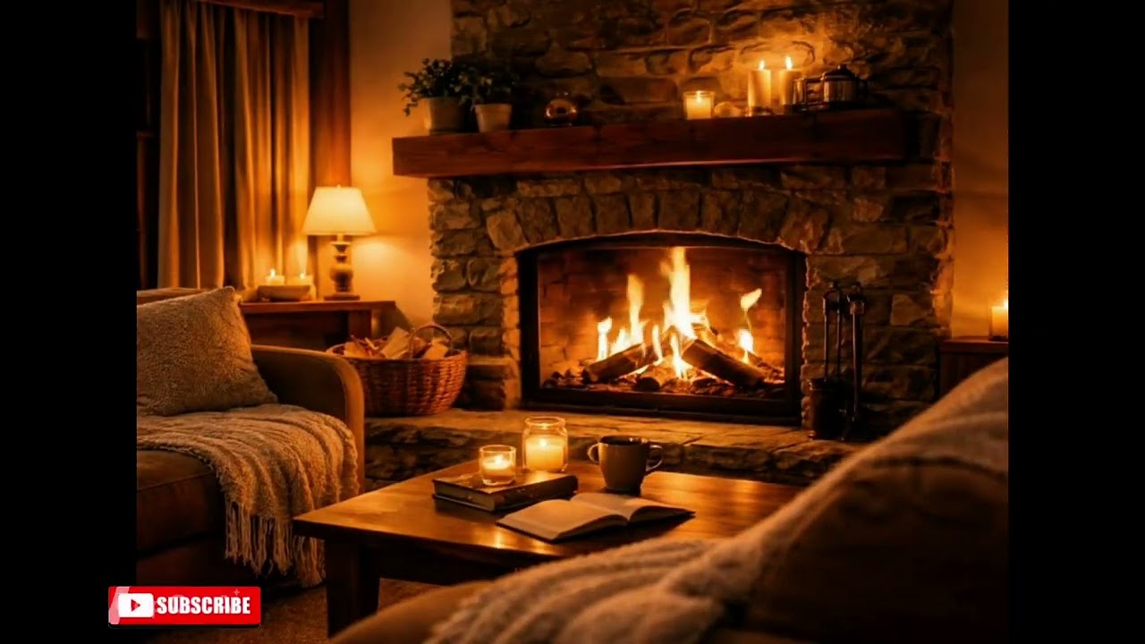 Crackling Fireplace Sounds, Deep Sleep 장작불소리
